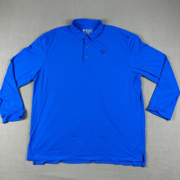 IBKUL Other - IBKUL Polo Shirt Men's 2XL Blue UPF 50+ Long Sleeve Cooling Golf Quick Dry